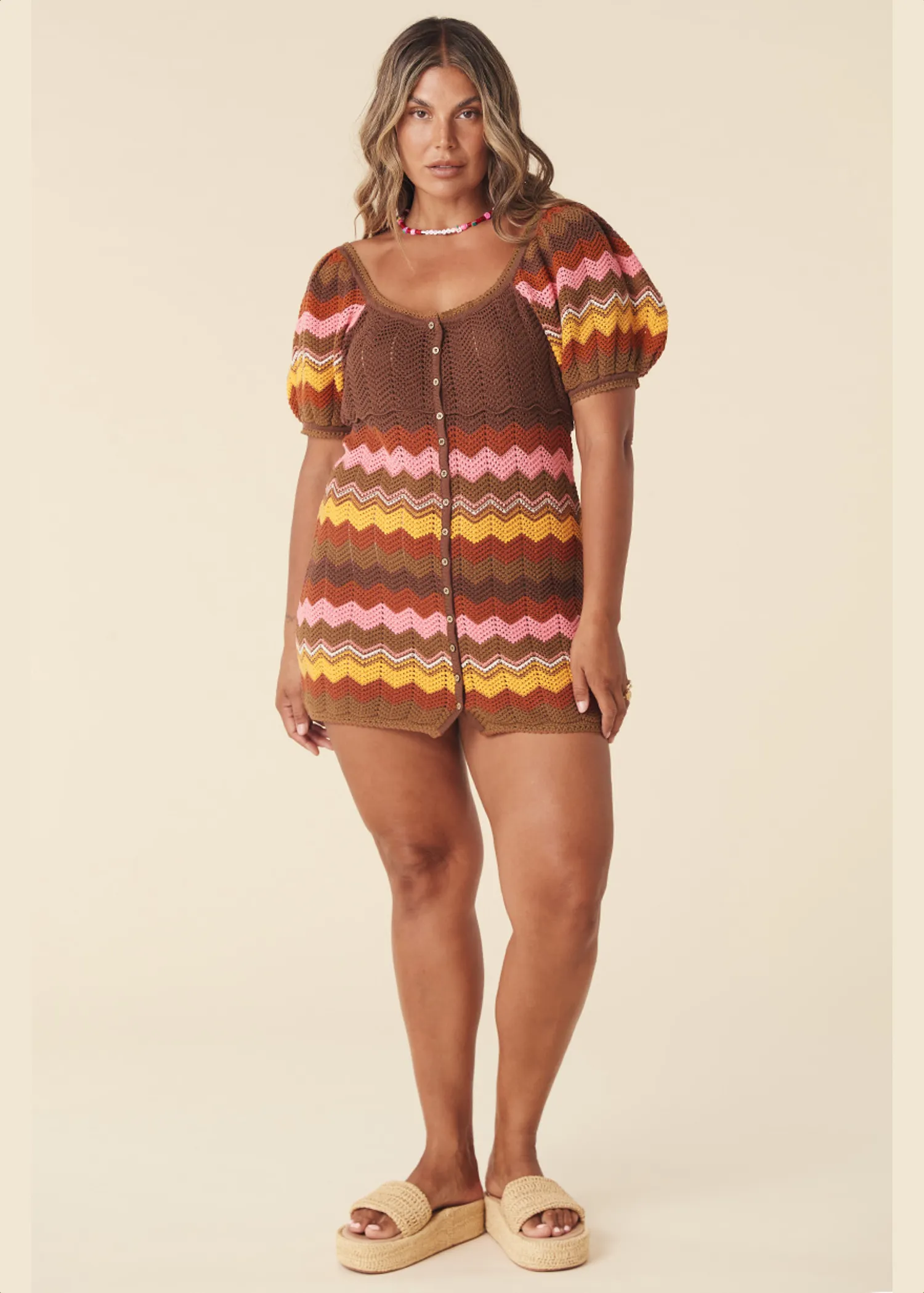 Ziggy Crochet Mini Dress